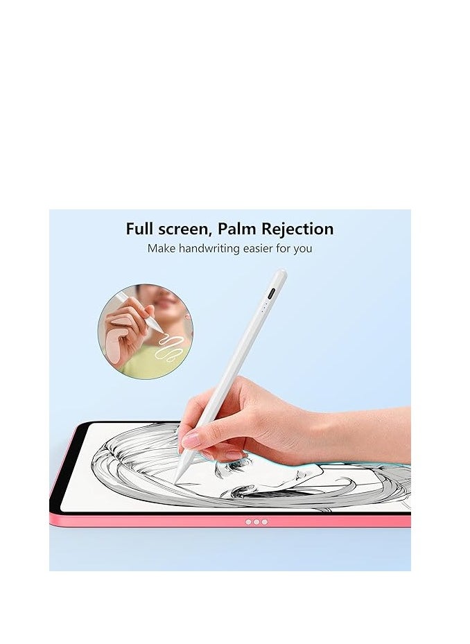 ماركة غير محددة قلم ستايلس لجهاز iPad من الجيل العاشر والتاسع، شحن أسرع لقلم Apple iPad مع خاصية رفض راحة اليد، متوافق مع (2018-2022) iPad Pro 11"/12.9"، iPad Mini 6/5 Gen، iPad Air 3-5، iPad 6-10  - Image 4