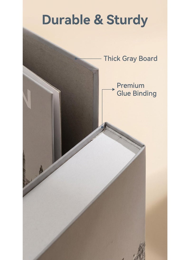 نيبمينينت 9 قطع من الكتب الزخرفية، كتب مزيفة مع تخزين مخفي، كتب زخرفية لرفوف الكتب وطاولة القهوة، صناديق كتب زخرفية، كتب مزيفة مجوفة لغرفة المعيشة. - Image 4