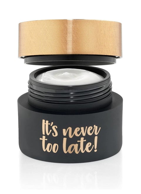 It’s Never Too Late Anti-Wrinkle Face Cream with Collagen Matrixyl, Coenzyme Q10 and Vitamin E 50ml Made in Germany