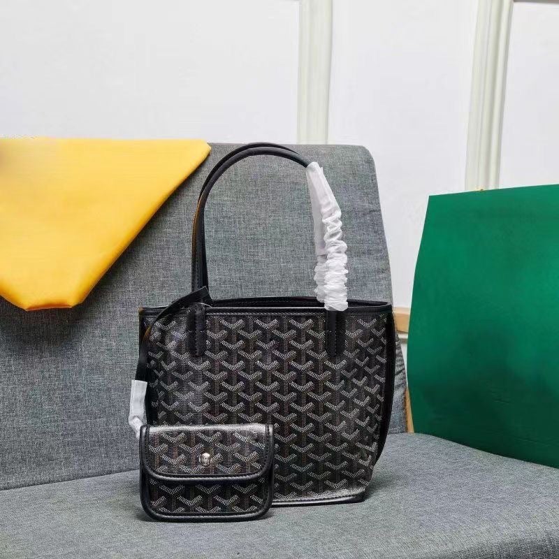Goyard Dogtooth Bag Replica Mini High-Quality Double-Sided Tote Shopping Bag Basket Tote Bag - Image 3