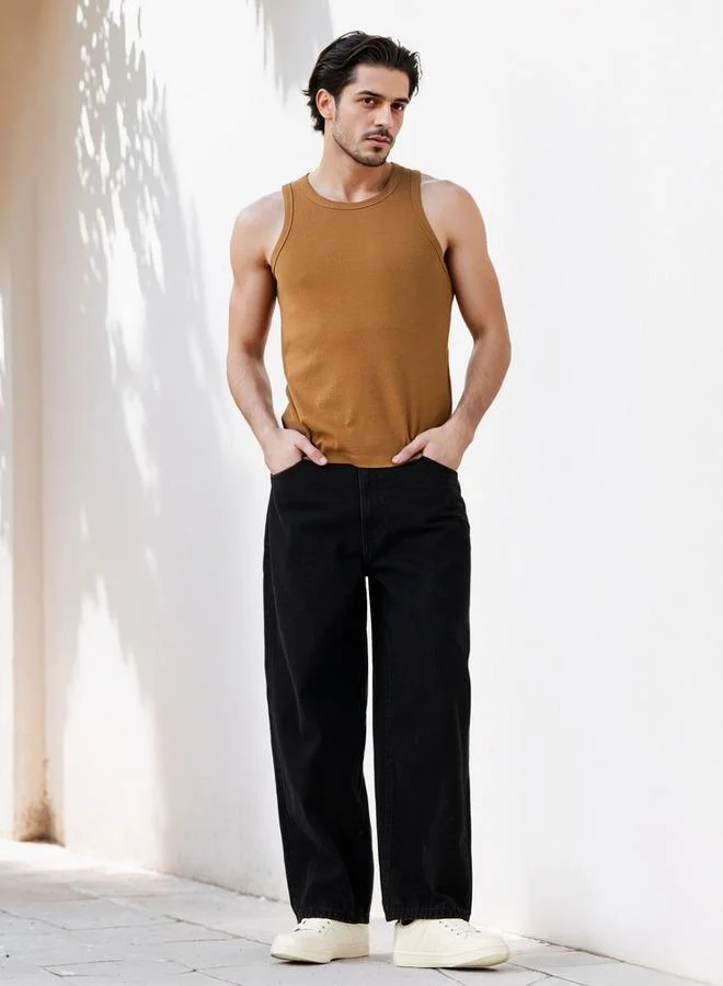 Splash FAV Men Ribbed Cotton Blend Vest