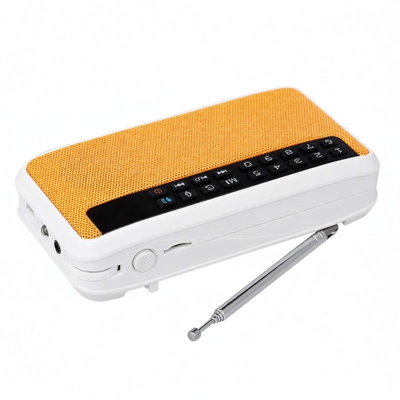 Rolton 6W HiFi Stereo Bluetooth Speaker Portable FM Radio Music Player - Selfie Mode Record Function LED Display Flashlight for Outdoor Home Kitchen - Image 3