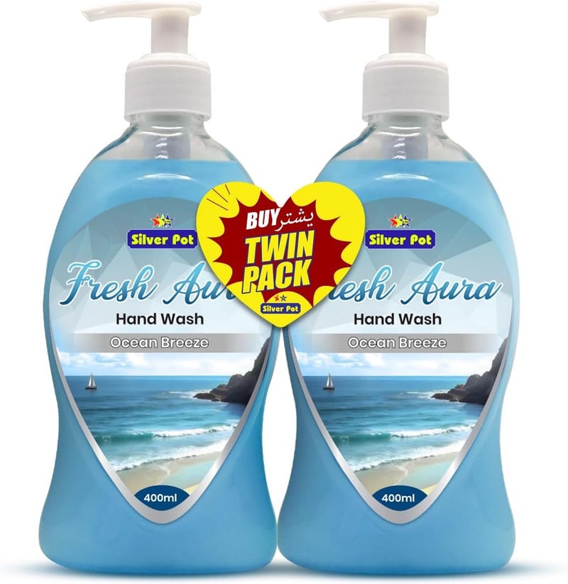 Silver Pot Ocean Breeze Hand Wash Twin Pack - Image 1