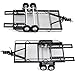 MORLORDY RC Trailer with Hitch Mount for TRX4M Bronco Defender K10 F150 FMS FCX18 LC80 118th RC Car Upgrades PartsTRX4M - Image 4