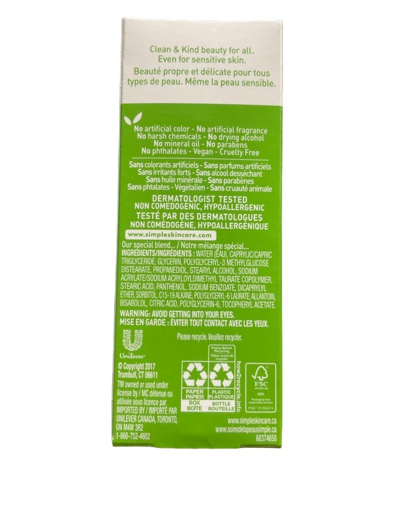 Simple Kind To Skin Replenishing Rich Moisturizer, 4.2oz, Pack of 2 - Image 4