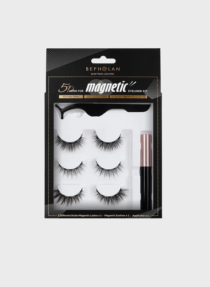 BEPHOLAN Magnetic Eyeliner Lashes Kit