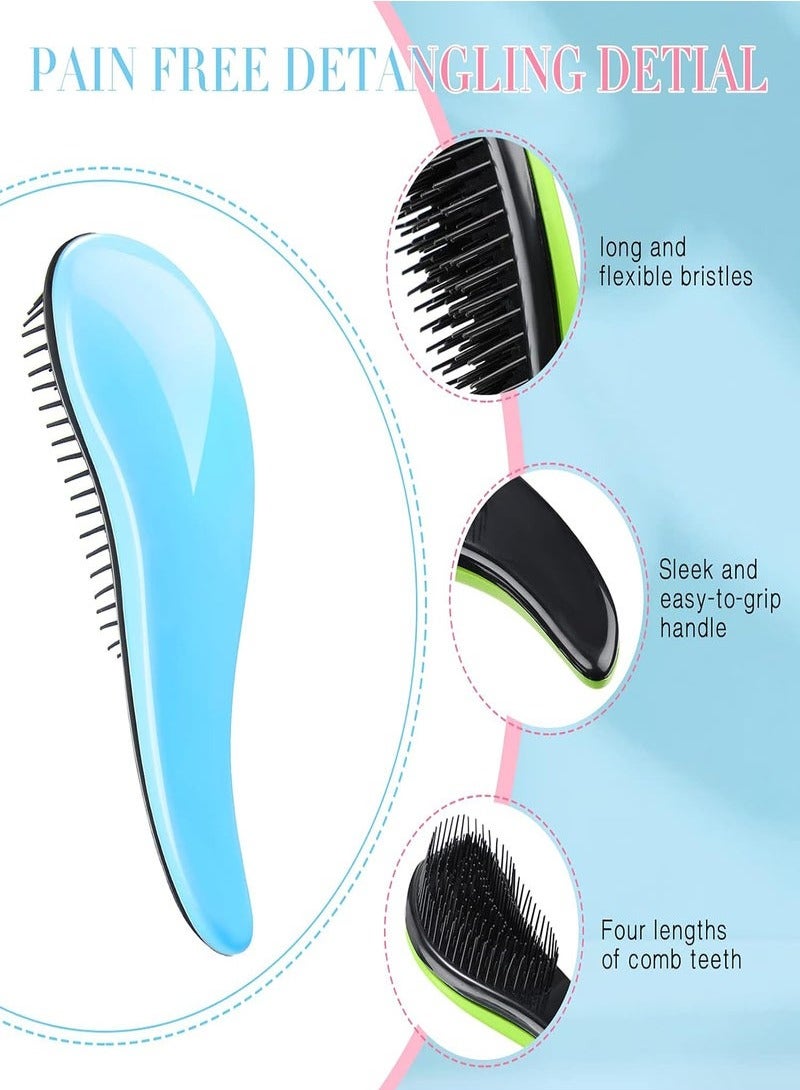 BEUTPATER 2 Pieces Anti static Hair Styling Brushes Detangling Combs for Women and Kids (Black And Pink) - Image 4