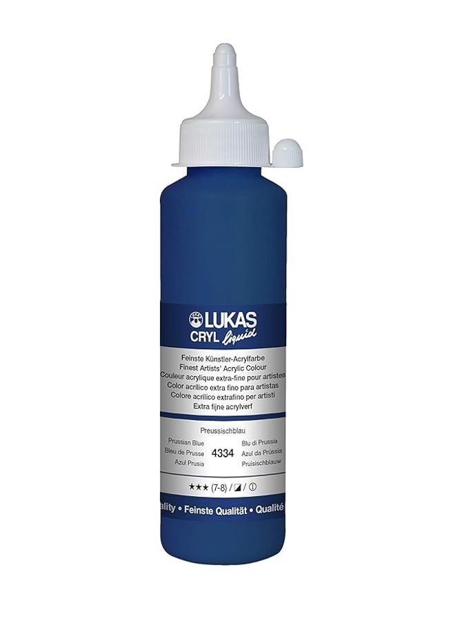 LUK CRYL LIQUID 250ML PRUSSIAN BLUE