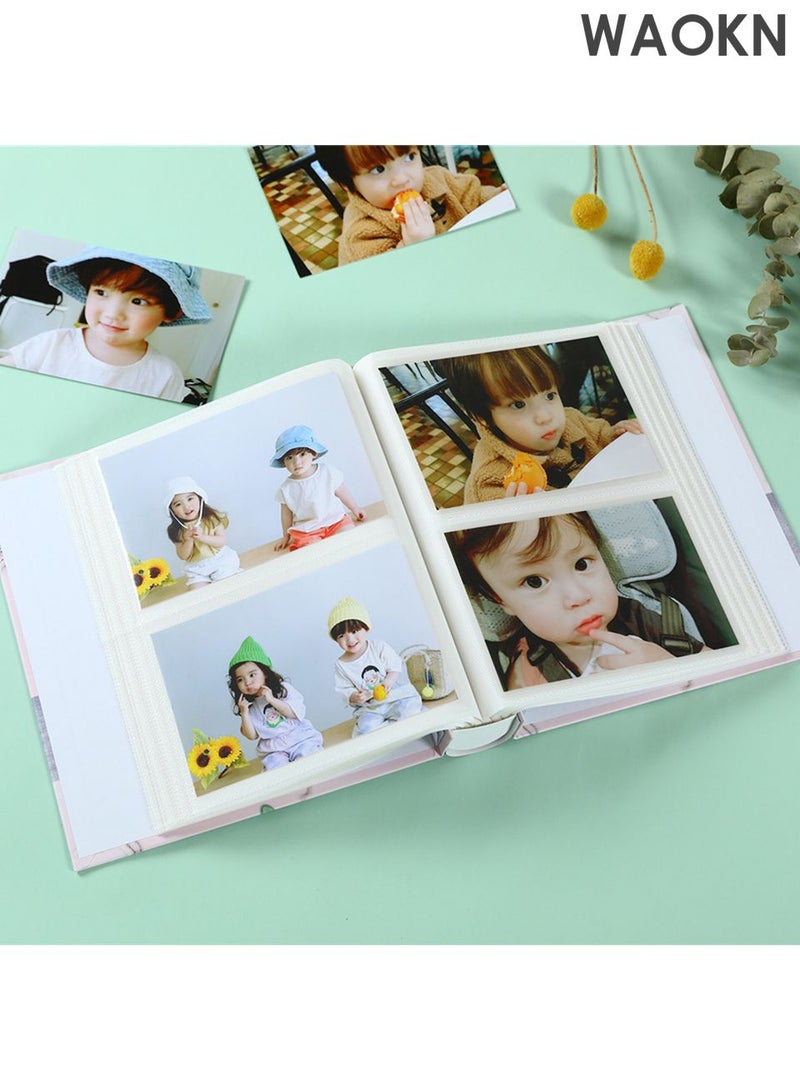 دبليو أيه أو كي أن ألبومات صور عائلية صغيرة محمولة، 200 جيب، مطبوع عليها ورق معدني، مقاس 6 بوصات، ألبوم صور متين محمول، مناسب للعائلة، حفلات الزفاف، السفر، الأولاد، البنات، هدايا أعياد الميلاد، لون أخضر. - Image 3