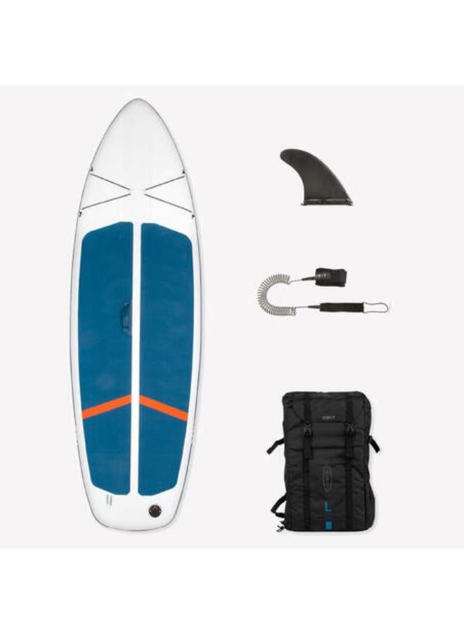 إتيويت لوح تجديف صغير وثابت بطول 10 أقدام (بحد أقصى 130 كجم) - SUP 100 أبيض/أزرق - Image 1