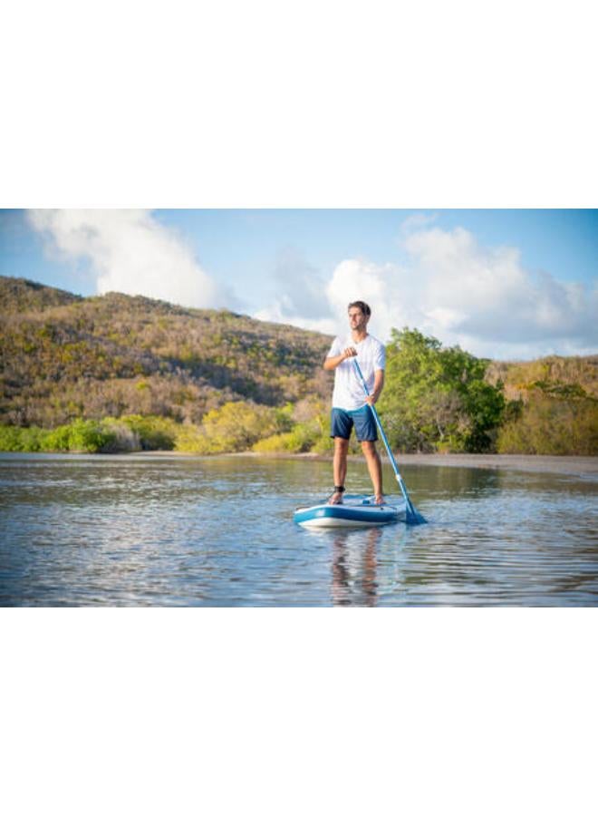 إتيويت لوح تجديف صغير وثابت بطول 10 أقدام (بحد أقصى 130 كجم) - SUP 100 أبيض/أزرق - Image 2