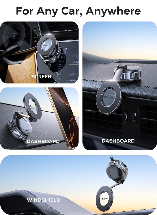 VICSEED 2026 Upgraded Car Phone Holder for Magsafe Car Mount [85 LBS Strongest Suction] Vacuum Magnetic Phone Holders for Your Car 360° Adjustable Car Phone Mount for iPhone 17 Pro Max 16 15 14 13 12 - Image 2
