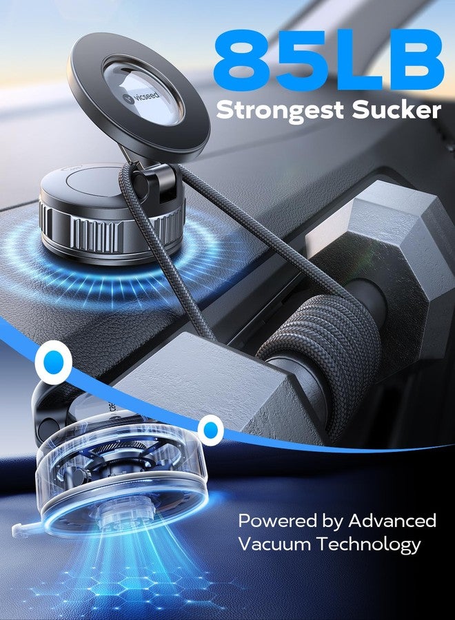 VICSEED 2026 Upgraded Car Phone Holder for Magsafe Car Mount [85 LBS Strongest Suction] Vacuum Magnetic Phone Holders for Your Car 360° Adjustable Car Phone Mount for iPhone 17 Pro Max 16 15 14 13 12 - Image 4