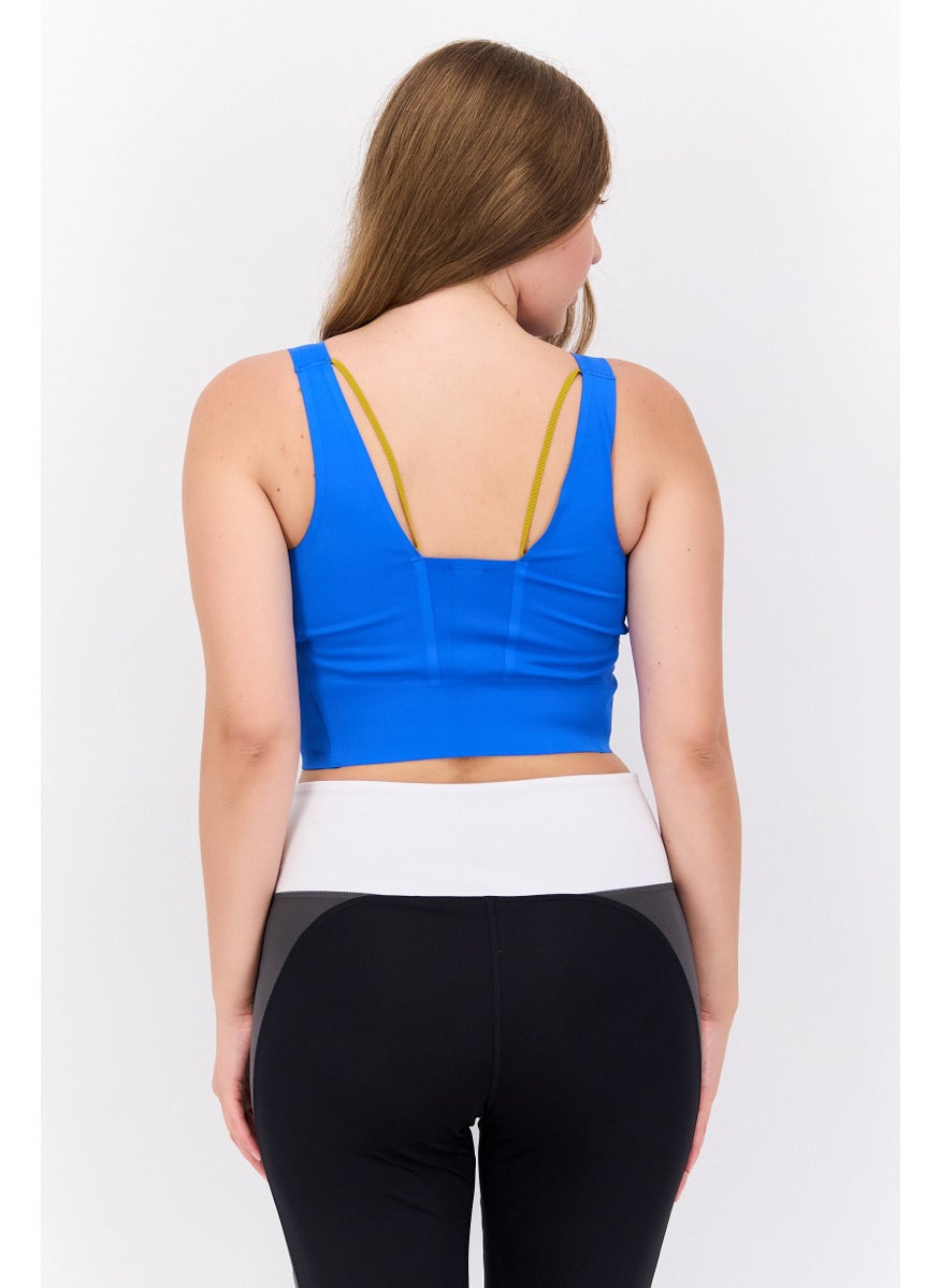 Women Sportswear Fit Sleeveless Training Crop Top, Blue - pzsku/ZDC5633A277DCF0AA3C28Z/45/_/1737642640/398aaf3c-6875-4305-a887-1b52986e3a93