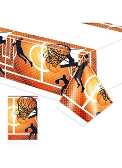 Tatuo Basketball Table Cloth Plastic Table Cover Party Disposable Tablecloth Basketball Theme Party Decor For Kids And Adults Birthday Party Decorations Supplies (3 Pieces)  - Image 2
