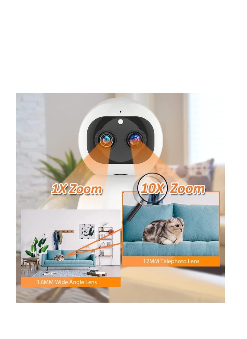 Generic - HD 2mp 1080P IP Camera Full HD 10X Zoom Smart Home WiFi Camera PTZ Auto Tracking Baby Monitor Night Vision Camera - Image 1