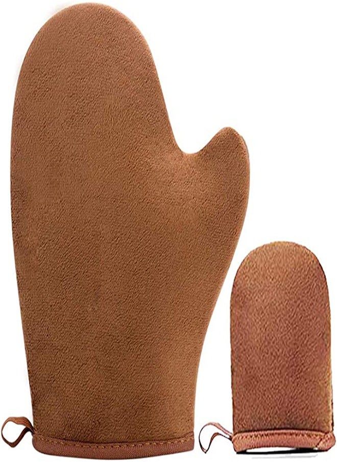 SYOSI - 2 Pack Self Tanning Mitt Applicator Mitt Self Tanner Mits Self Tan Face Mit Tan Physics True Color Sunless Tanner Spray Tan Mitt Applicator Sunless Tanning - Image 1