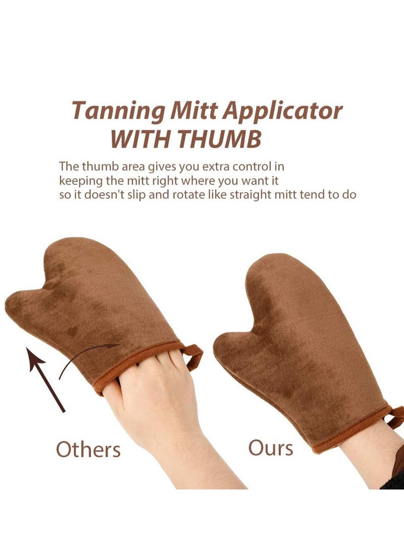 SYOSI - 2 Pack Self Tanning Mitt Applicator Mitt Self Tanner Mits Self Tan Face Mit Tan Physics True Color Sunless Tanner Spray Tan Mitt Applicator Sunless Tanning - Image 1