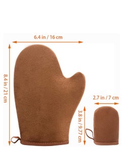 SYOSI 2 Pack Self Tanning Mitt Applicator Mitt Self Tanner Mits Self Tan Face Mit Tan Physics True Color Sunless Tanner Spray Tan Mitt Applicator Sunless Tanning  - Image 4