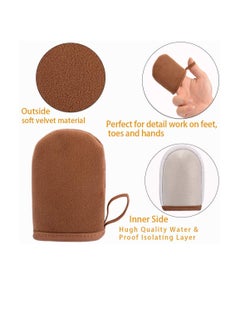 SYOSI 2 Pack Self Tanning Mitt Applicator Mitt Self Tanner Mits Self Tan Face Mit Tan Physics True Color Sunless Tanner Spray Tan Mitt Applicator Sunless Tanning  - Image 2