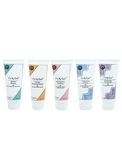 Fix My Curls 5 Steps Moisture Bundle With Cleansing Shampoo Everyday Moisturizing Shampoo Hydrating Deep Conditioner Flax Seed Gelly And Hair Butter For Curly (50Gm Each)  - Image 1