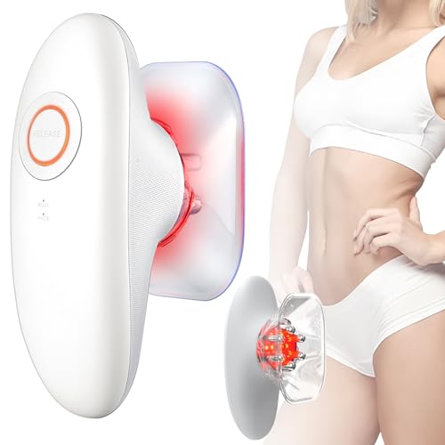 MASIKETEC Body Sculpting Machine, Professional Cordless Handheld Massager Electric Cupping Therapy Massager – for Belly, Waist, Arms, Leg, Home Tool for Women (White) - Image 1