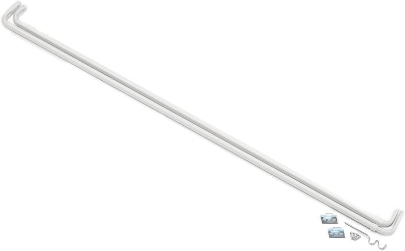 Achim Fantasia 48-86 Inch Adjustable Width Double Curtain Rod for Windows with Brackets & Hardware - Easy to Install - Image 1