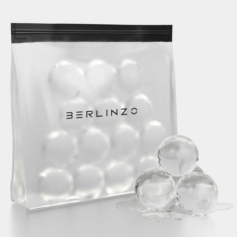 BERLINZO Large Reusable Ice Storage Bag - Freezer Safe Leak Proof Silicone and Plastic-Free Lunch Bag for Ice and Food Storage - BPA-Free XL Size - Image 3
