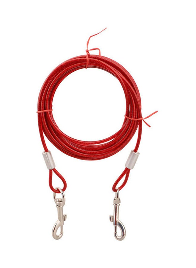 Loquat Tie Out Cable for Dogs 5 meter Red 14.00 x 5.00 x 14.00cm - Image 4