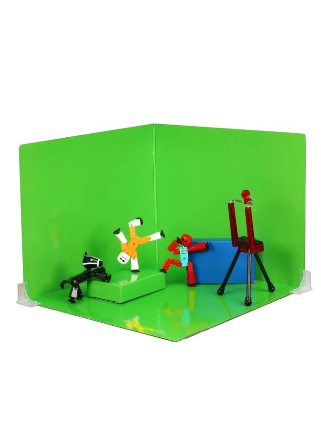 Zing - Stikbot Zanimation What The Bot Special Stikbot Action Figures And Animation Set, Includes 3 Stikbots, 1 Mobile Phone Tripod And 2-In-1 Stage, Stop Motion Animation, Great For Kids Ages 4 And Up - Image 1