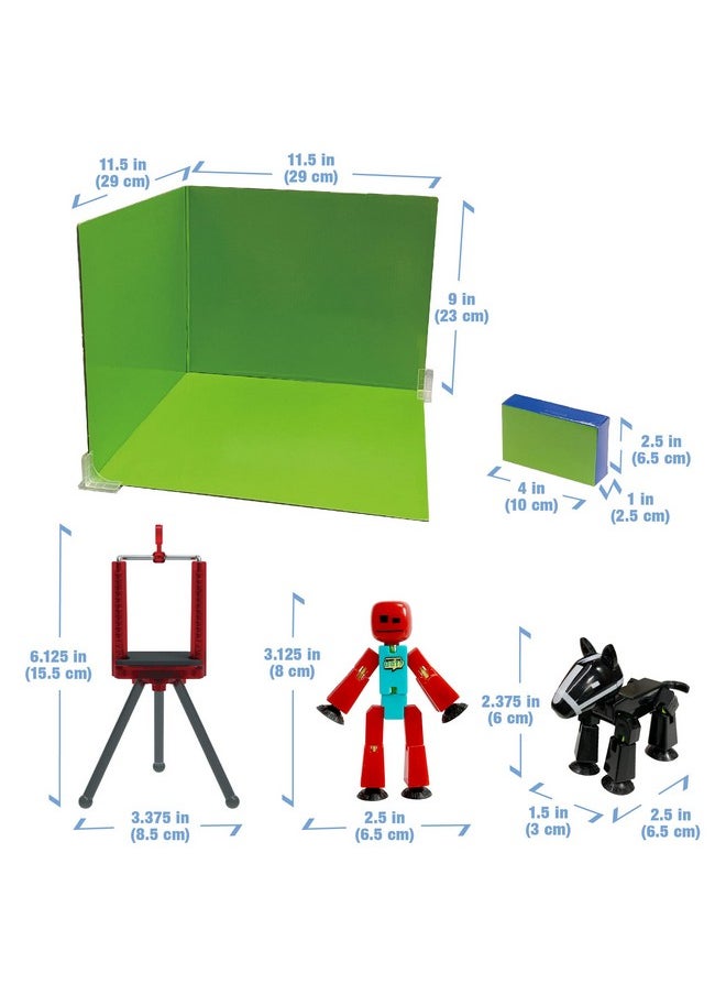Zing - Stikbot Zanimation What The Bot Special Stikbot Action Figures And Animation Set, Includes 3 Stikbots, 1 Mobile Phone Tripod And 2-In-1 Stage, Stop Motion Animation, Great For Kids Ages 4 And Up - Image 1