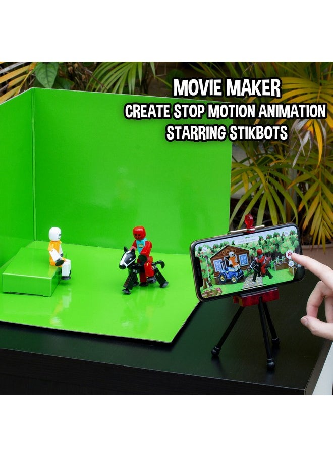 Zing - Stikbot Zanimation What The Bot Special Stikbot Action Figures And Animation Set, Includes 3 Stikbots, 1 Mobile Phone Tripod And 2-In-1 Stage, Stop Motion Animation, Great For Kids Ages 4 And Up - Image 1