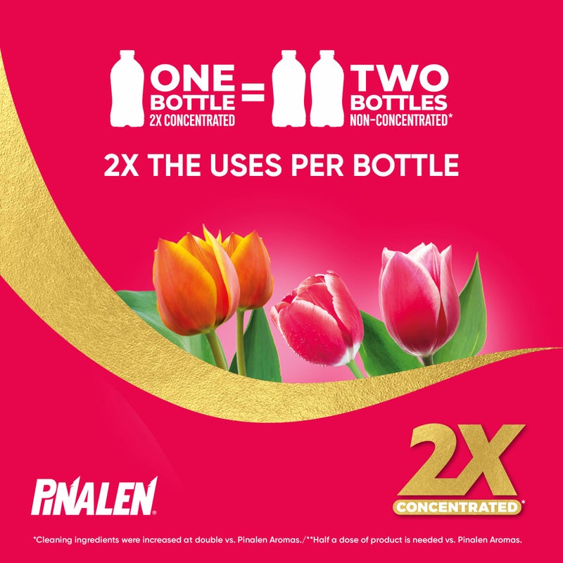 PINALEN منظف متعدد الاستخدامات بتركيز عطر PINALEN 2X ماكس - رائحة الزهور - 108 أونصة سائلة - منظف لجميع الأغراض للمطبخ والحمام والأرضيات والهواء الطلق - Image 3