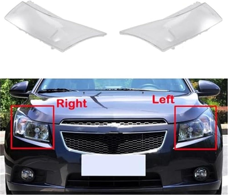 QASULER Headlight Lens Cover Replacement for Chevy Cruze - Image 4