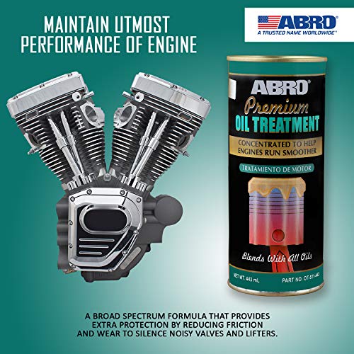 ABRO OT-511-443 Petrol & Diesel Engine Oil Treatment Friction & Sound Reducer for Car SUV & Auto (443ml) - Image 5
