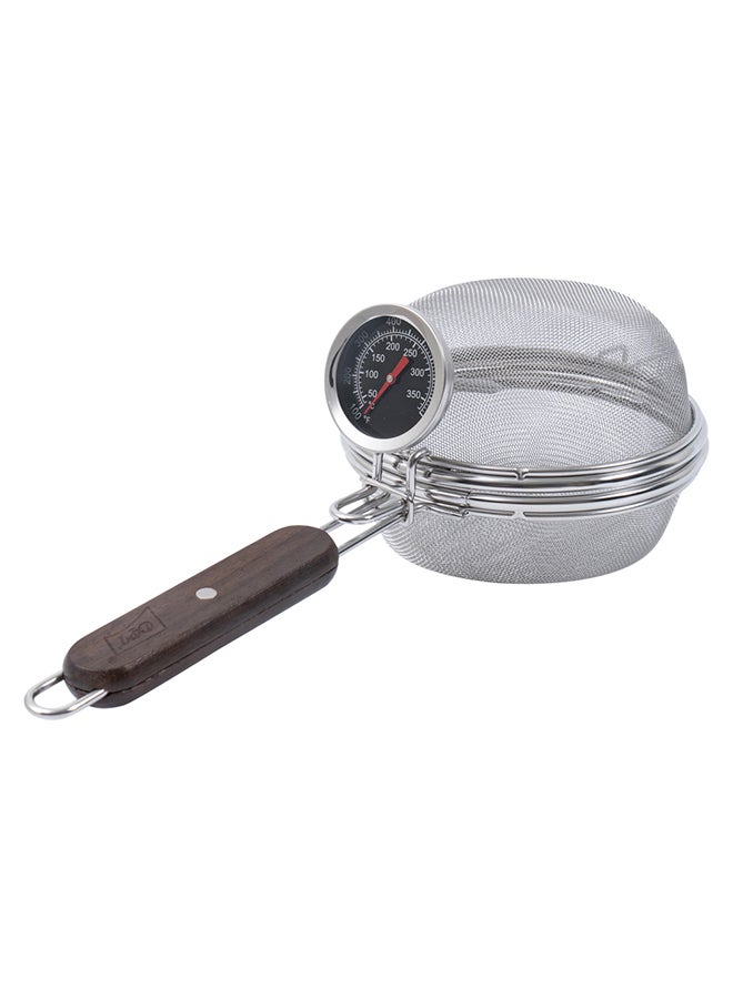 دي بي تي محمصة قهوة مع ميزان حرارة 33.6* 12.7* 6.4 سم- متينة ومقاومة للصدأ - Image 1