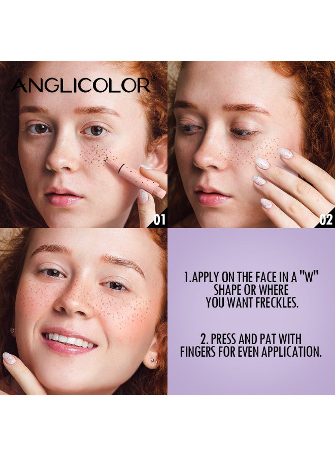 Anglicolor Freckles Pen for Natural Freckles, Freckles Pen for Sensitive Skin, Quick-Drying, Skin-Friendly, 24-Hour Durable, Waterproof Makeup Freckles with Printing Technology (3.0 DEEP) - Image 3
