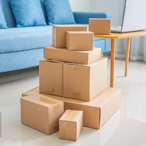 SECUREMENT® 3 Ply Corrugated Box for packing for Secure Shipping, Moving, Courier & Goods Transportation - 7x5.25x4.25 inches (50 Boxes) - Image 5