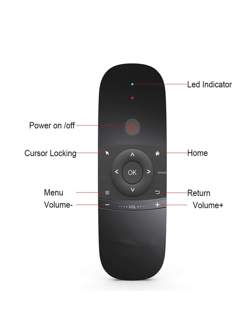 Air Remote 2.4G Wireless Keyboard W1 Remote Control for Android TV Box/PC/Projector/HTPC/All-in-one PC and More