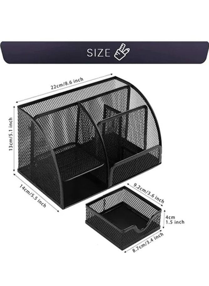 AMERTEER - 7-Compartment Multi-Function Desk Mesh Organizer - Image 1