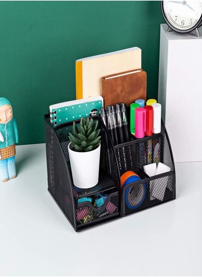 AMERTEER - 7-Compartment Multi-Function Desk Mesh Organizer - Image 1