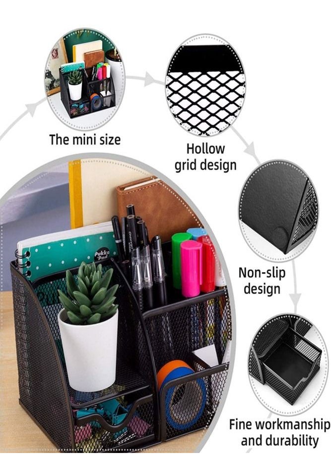 AMERTEER - 7-Compartment Multi-Function Desk Mesh Organizer - Image 1