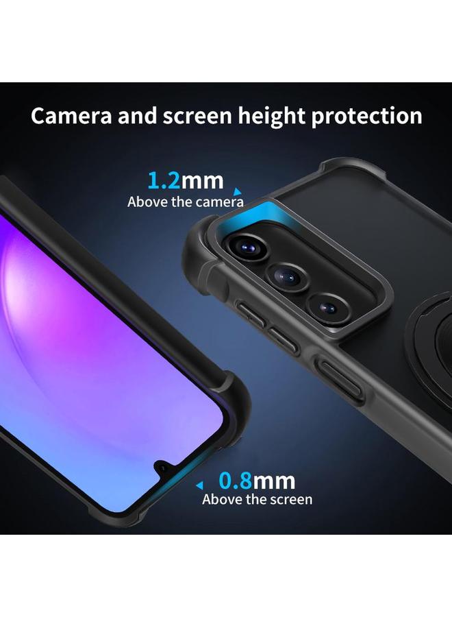 erorex Case For Samsung Galaxy A16 5G / 4G CD Texture 360 Degree Rotating Holder MagSafe Phone Case - Image 5