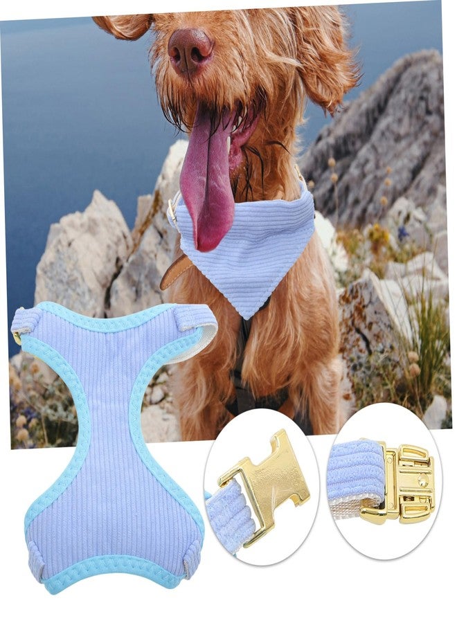 VICASKY 1set Lightweight Dog Leash and Collar Breathable Vest for Small Puppies Includes Pet Poop Bag Dispenser and Stylish Bandana for Daily Walks - Image 5