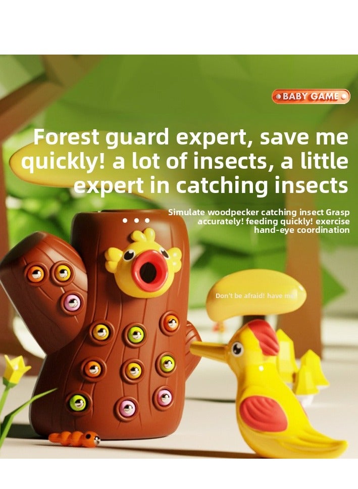 Woodpecker Catching Insects Feeding Insect Magnetic Toys Suitable for 2-4 Years Old Toddlers Children's Early Education Educational Toys - Image 1