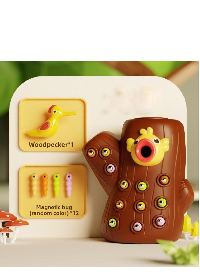 Woodpecker Catching Insects Feeding Insect Magnetic Toys Suitable for 2-4 Years Old Toddlers Children's Early Education Educational Toys - Image 5