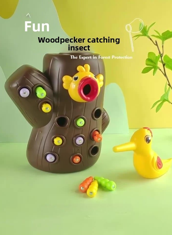 Woodpecker Catching Insects Feeding Insect Magnetic Toys Suitable for 2-4 Years Old Toddlers Children's Early Education Educational Toys - Image 4