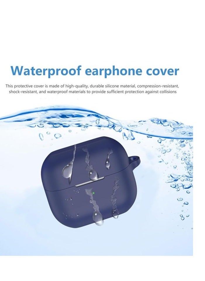 Case for Samsung Galaxy Buds 3/Buds3 Pro, Protective Silicone Case with Carabiner, Ultra Slim Anti-fall Full Protection, Portable Case Case for Galaxy Buds 3/3 Pro, Blue
