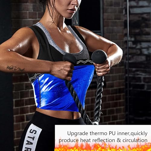 MOLLDAN Womens Sauna Vest Sweat Tank Top Shapewear Slimming Workout Shirt(2001-S/M-01) - Image 4