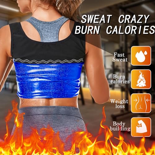 MOLLDAN Womens Sauna Vest Sweat Tank Top Shapewear Slimming Workout Shirt(2001-S/M-01) - Image 2